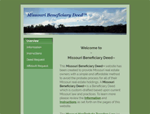 Tablet Screenshot of missouribeneficiarydeed.com